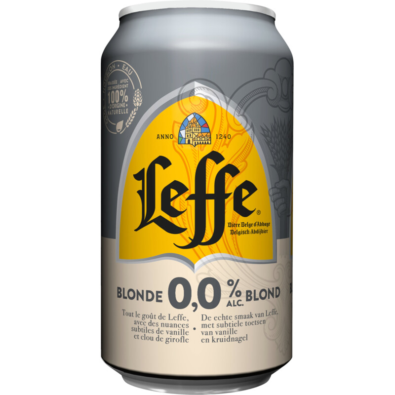 Een afbeelding van Leffe Blond 0.0% abdijbier