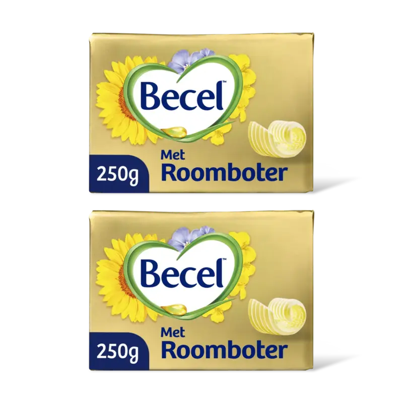 Met roomboter palmolievrij 2-pack