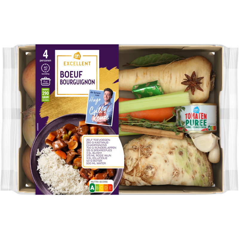 Een afbeelding van AH Excellent Boeuf bourguignon verspakket