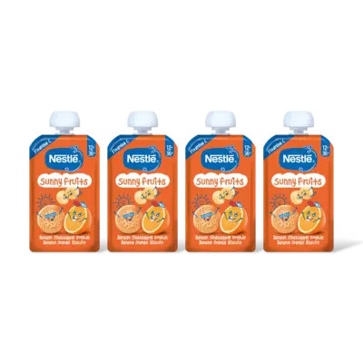 pdp-image-Nestlé Sunny fruits knijpfruit banaan 12m+ 4-pk