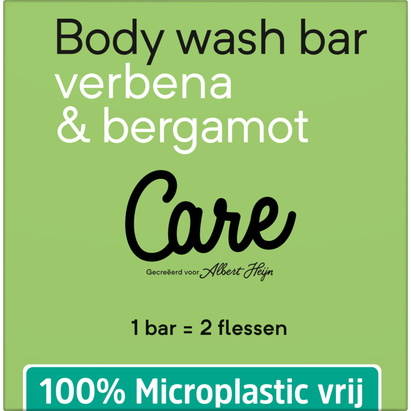 Een afbeelding van Care Body wash bar verbena & bergamot