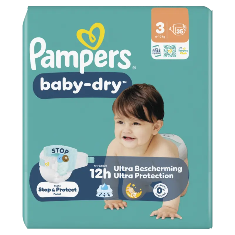 Baby-Dry Maat 3, 35 Luiers
