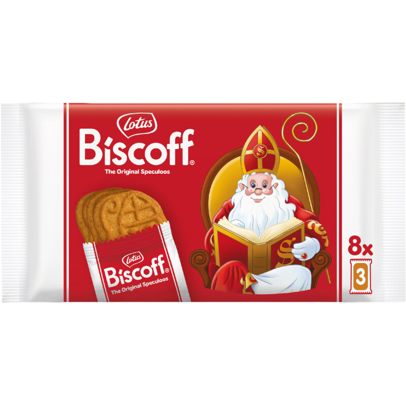 Een afbeelding van Lotus Biscoff Speculoos sintkoekjes bel