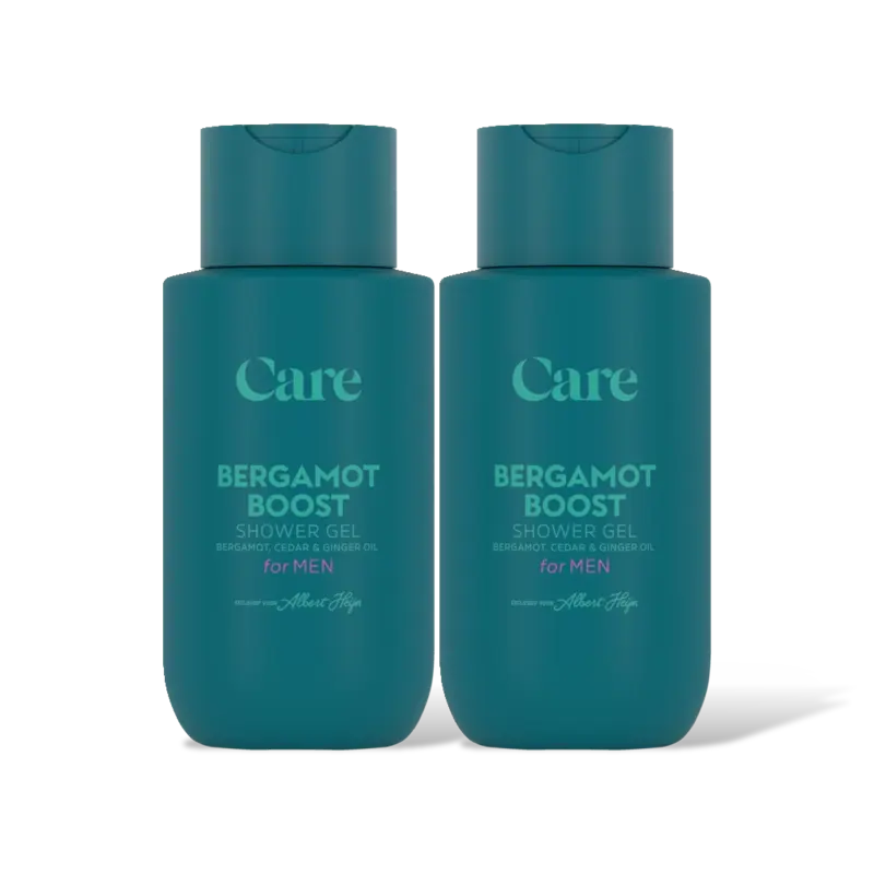 Care Bergamot boost shower gel for men 2-pack