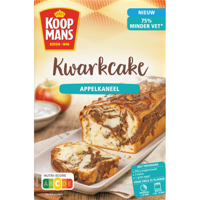 Koopmans Kwarkcake appelkaneel