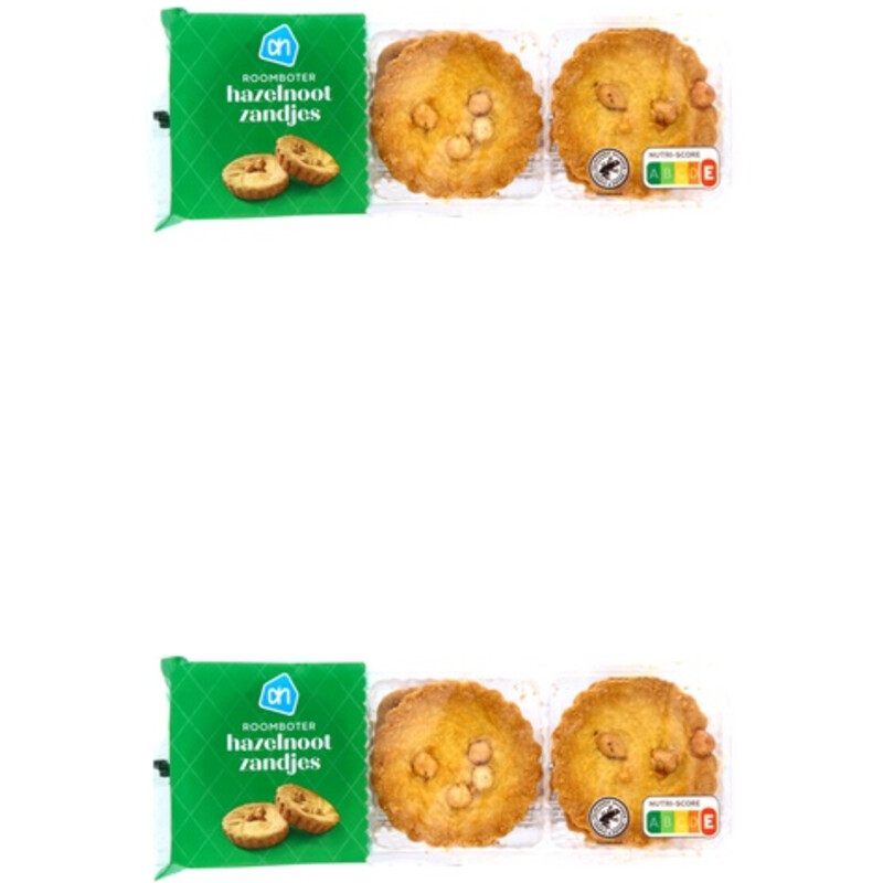 Een afbeelding van AH Roomboter hazelnootzandjes 2-pack