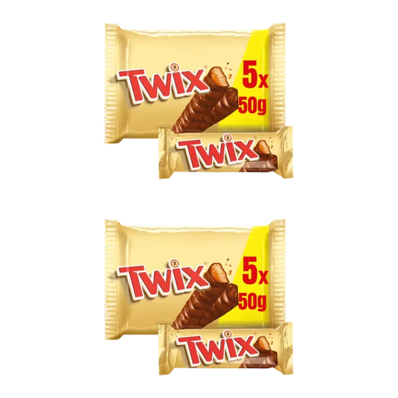 Twix Chocolade reep 5-pack 2-pack