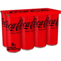 Een afbeelding van Coca-Cola Zero sugar 8-pack