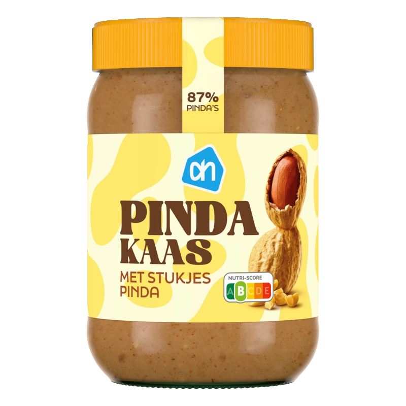 Pindakaas met stukjes pinda