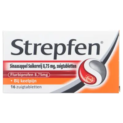 pdp-image-Strepfen Sinaasappel suikervrij zuigtabletten