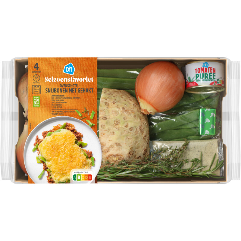 Een afbeelding van AH Ovenschotel snijbonen verspakket