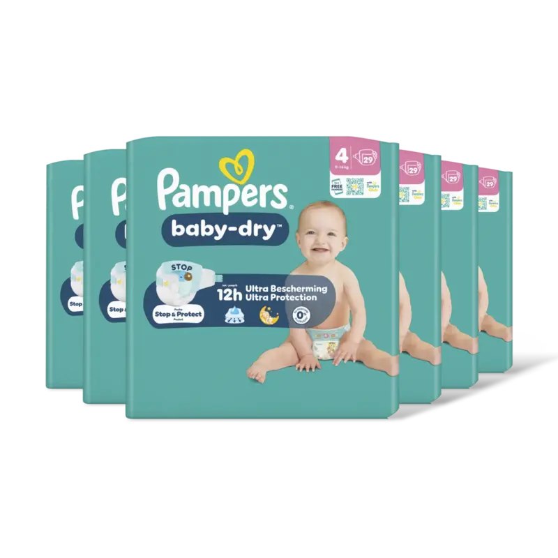 Baby-dry luiers maat 4 6-pack