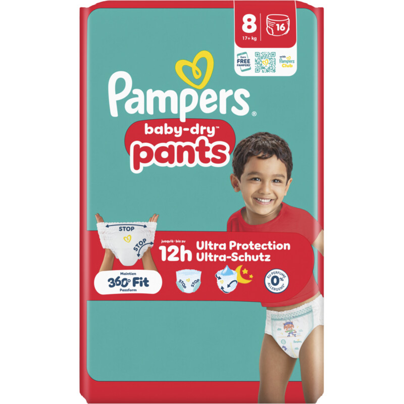 Pampers Baby-dry pants luierbroekje maat 8