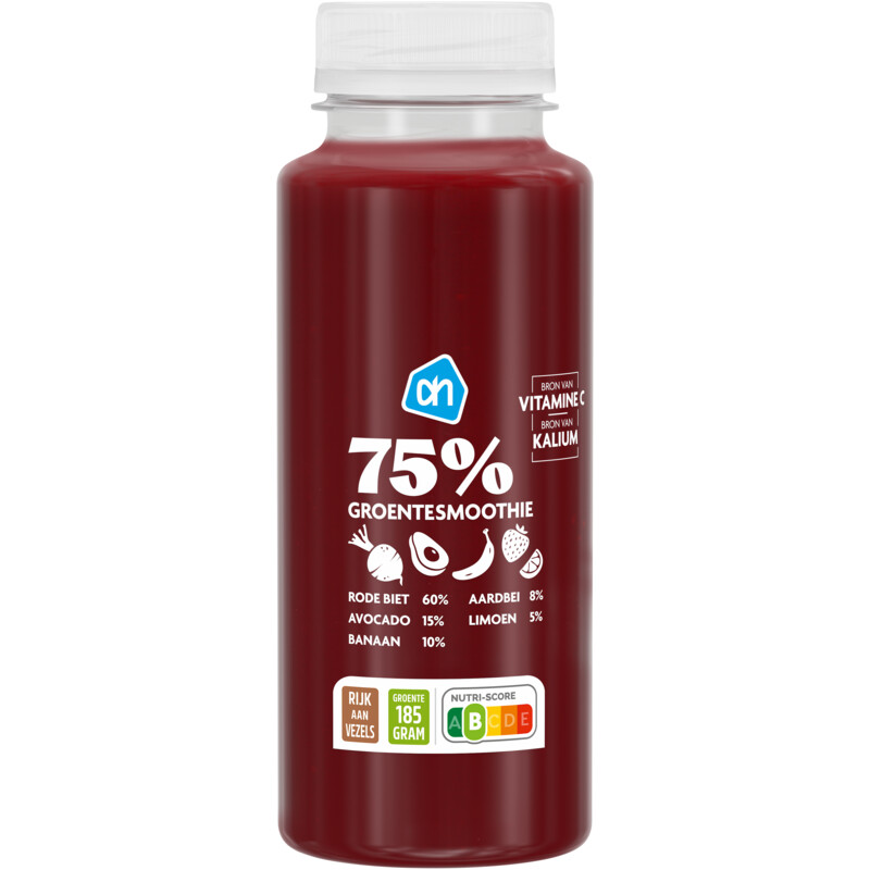AH 75% Groentesmoothie rode biet aardbei