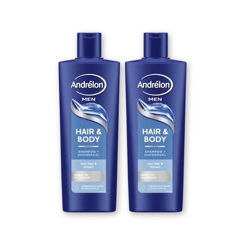 Andrélon Men hair & body shampoo 2-pack