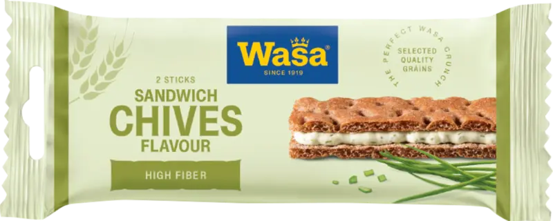 Wasa Sandwich roomkaas bieslook 3-pack