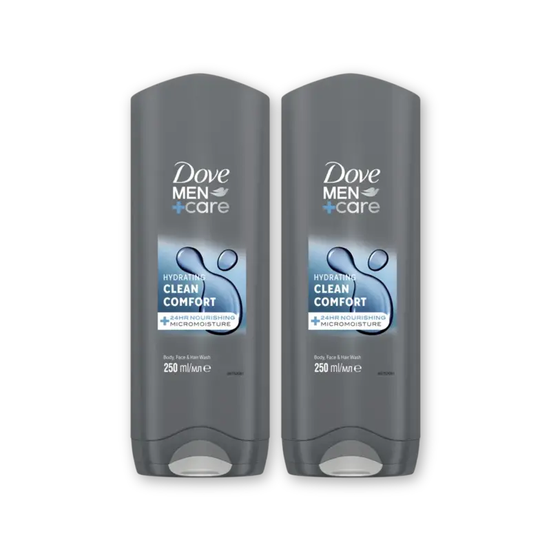 Dove Men+care clean comfort douchegel 2-pack
