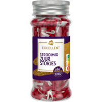 Een afbeelding van AH Excellent Strooimix zuur stokjes