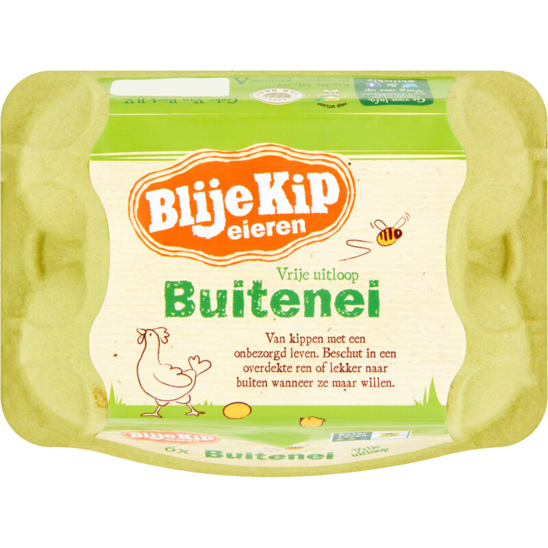 Een afbeelding van Blije Kip eieren Vrije uitloop buitenei