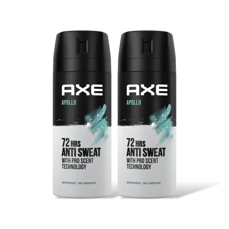 Axe Apollo deodorant bodyspray 2-pack