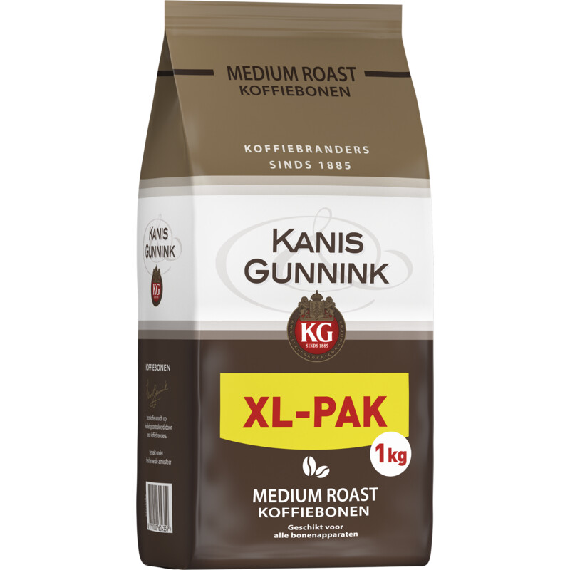 Een afbeelding van Kanis & Gunnink Medium roast koffiebonen XL-pak