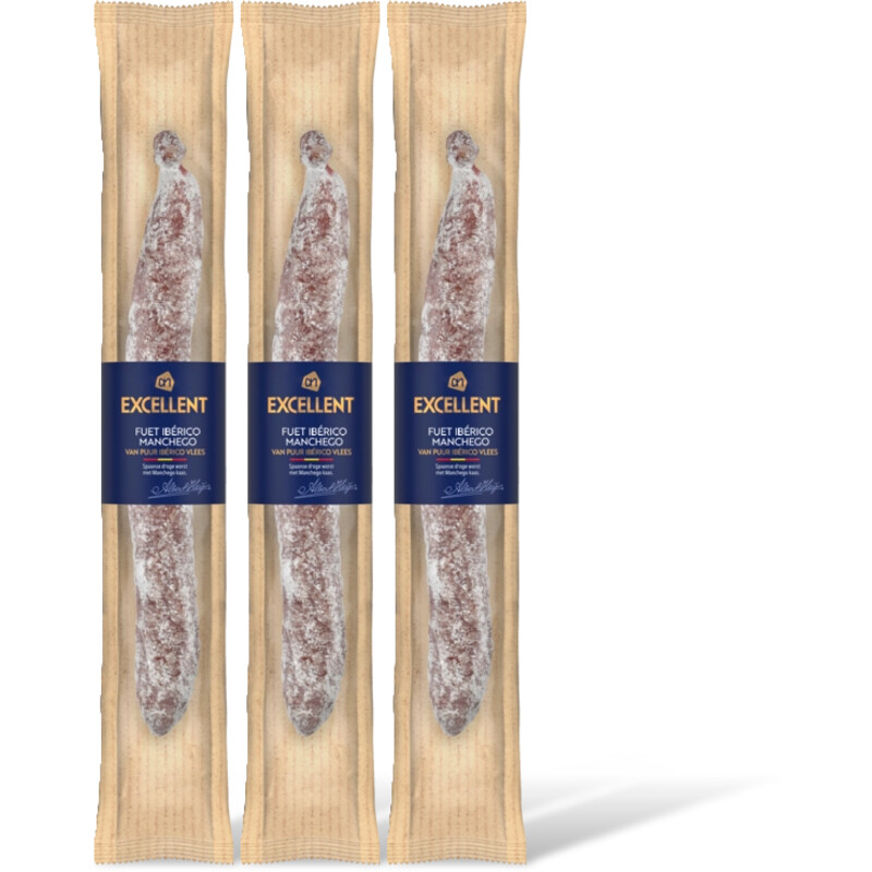 AH Excellent Fuet Iberico manchego 3-pack