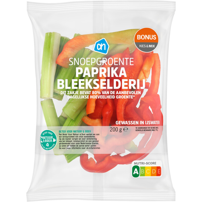 Een afbeelding van AH Snoepgroente paprika bleekselderij