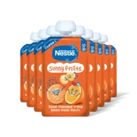 Nestlé Sunny fruits knijpfruit banaan 12m+ 8-pk