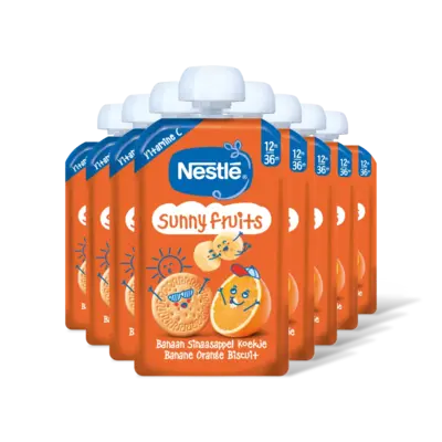 pdp-image-Nestlé Sunny fruits knijpfruit banaan 12m+ 8-pk
