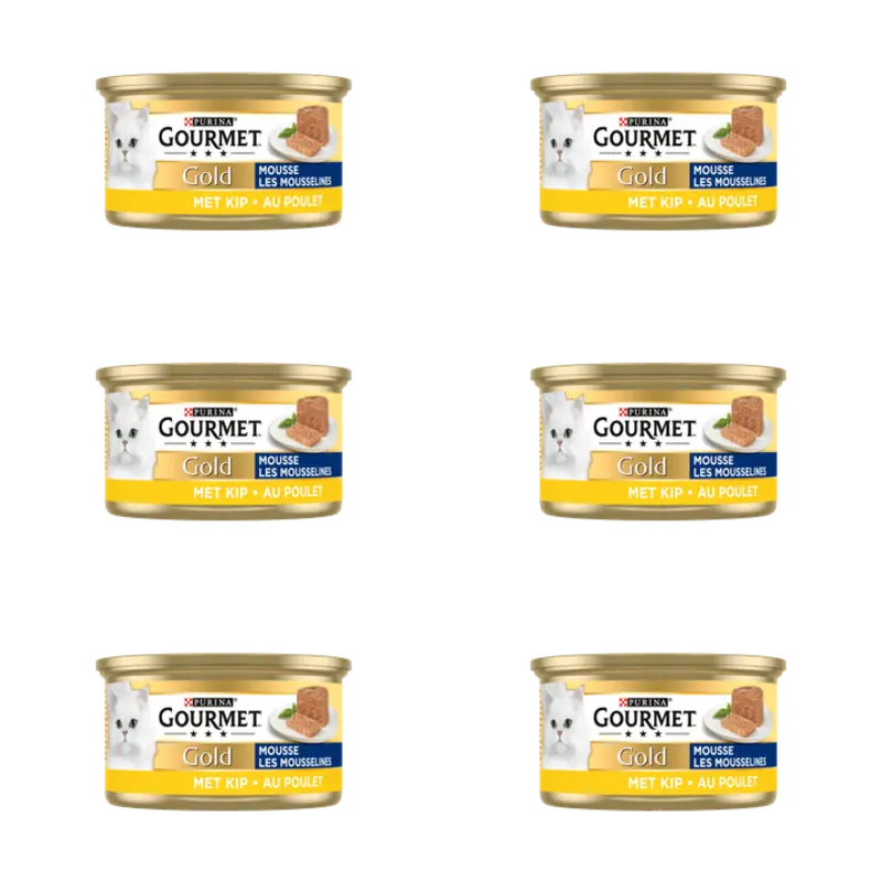 Gold mousse met kip 6-pack