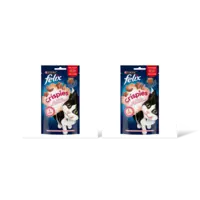 Felix Crispies zalm- & forelsmaak katsnack 2pk