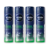 NIVEA Men fresh sensation deodorant 4-pack