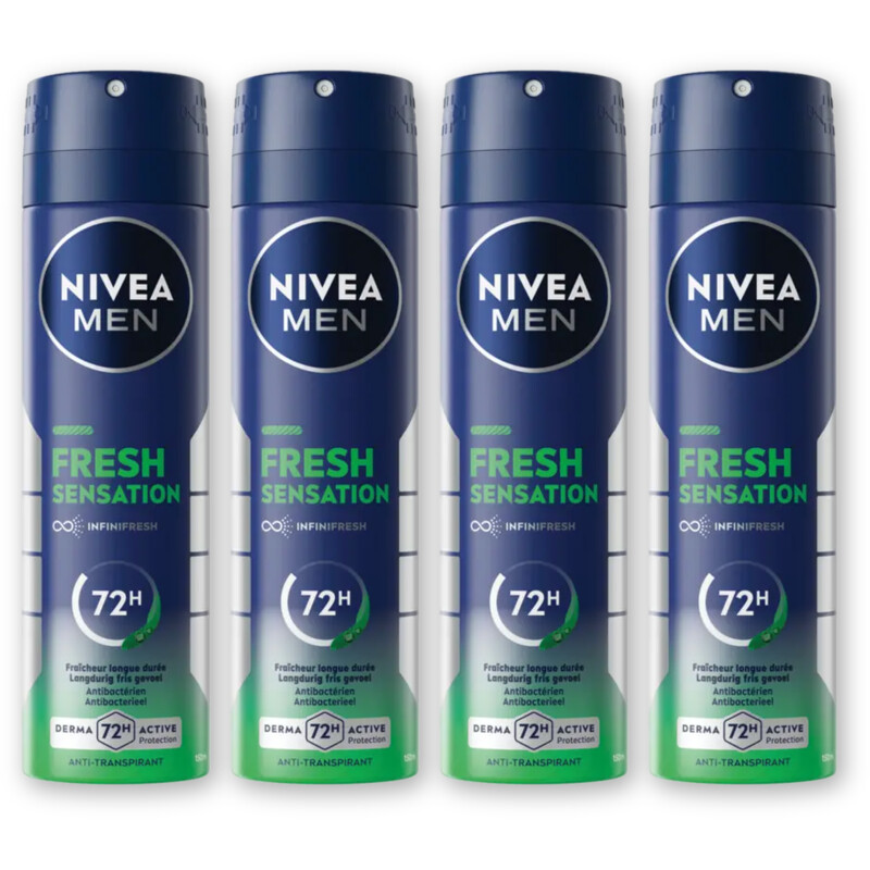 NIVEA Men fresh sensation deodorant 4-pack