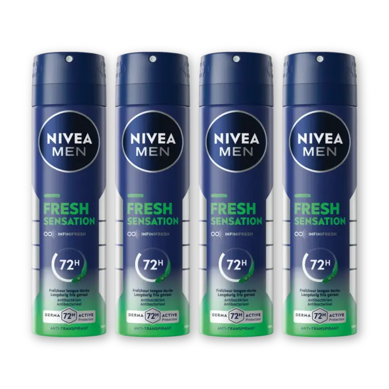 NIVEA Men fresh sensation deodorant 4-pack