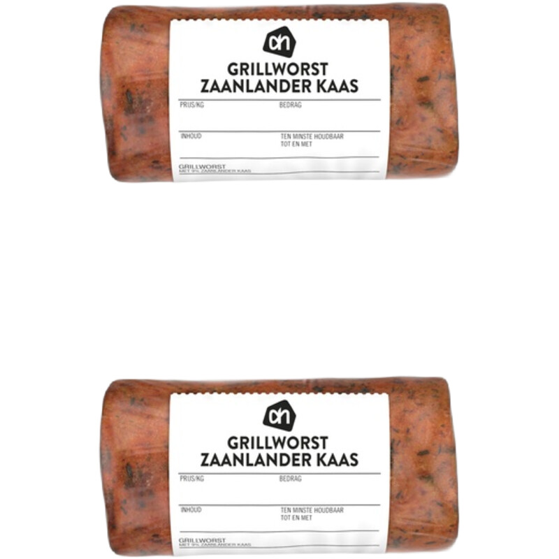 Een afbeelding van AH Grillworst zaanlanderkaas 2-pack
