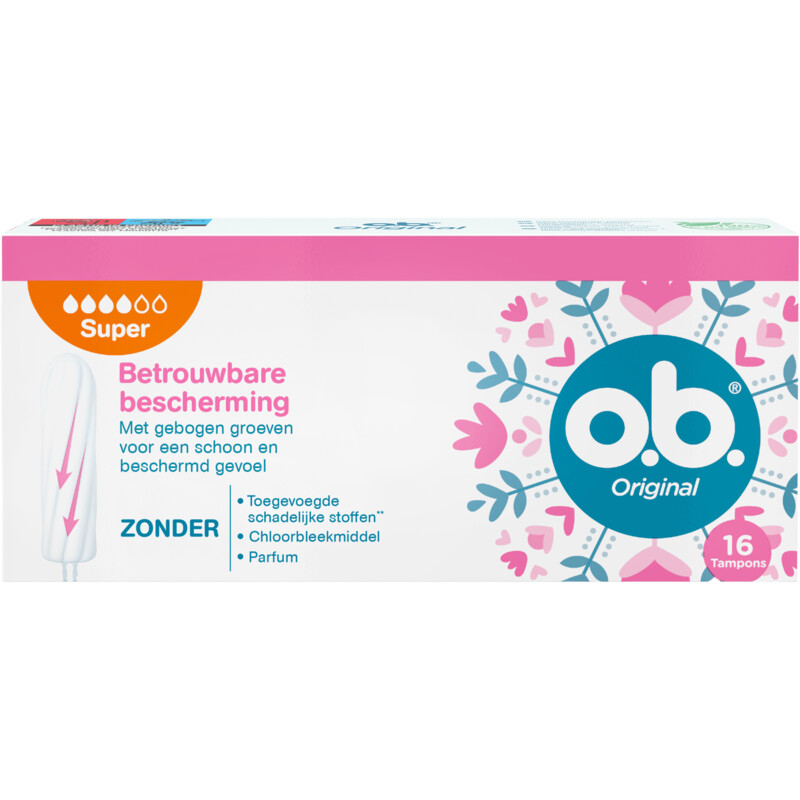 Een afbeelding van o.b. Original tampons super