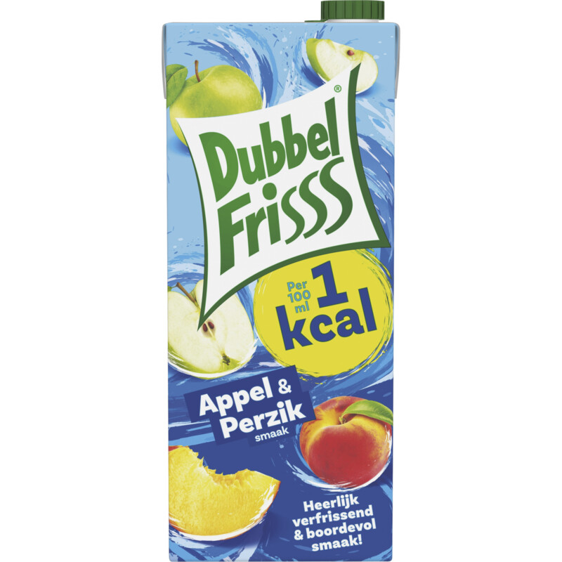 Een afbeelding van DubbelFrisss 1Kcal Appel & perzik
