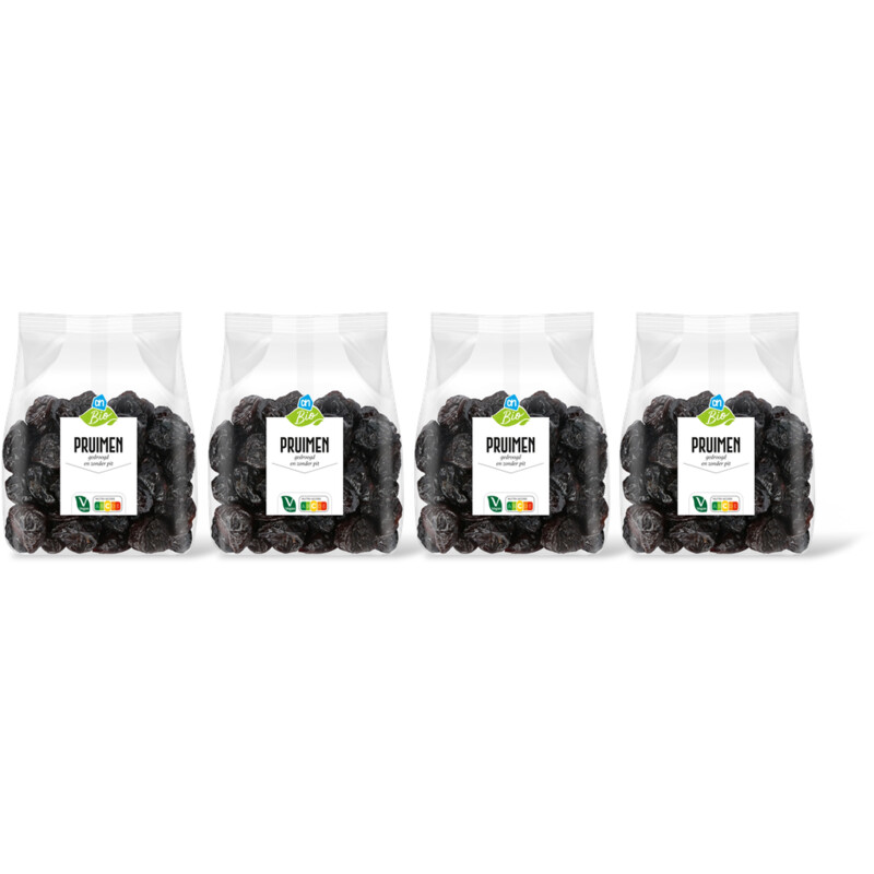 AH Biologisch Pruimen gedroogd zonder pit 4-pack