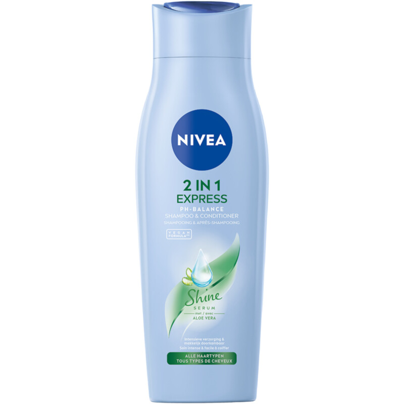 Een afbeelding van NIVEA 2-in-1 Express shampoo & conditioner