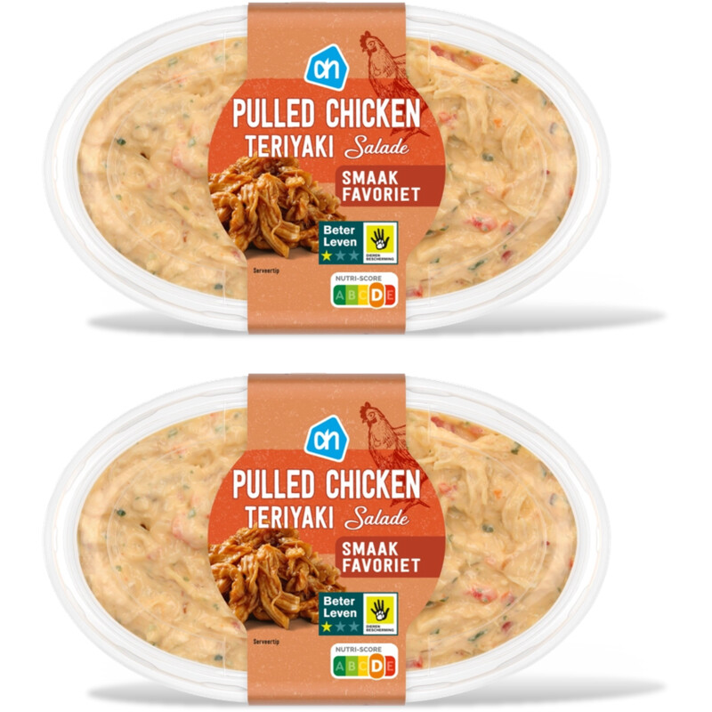 AH Pulled chicken teriyaki salade 2-pack