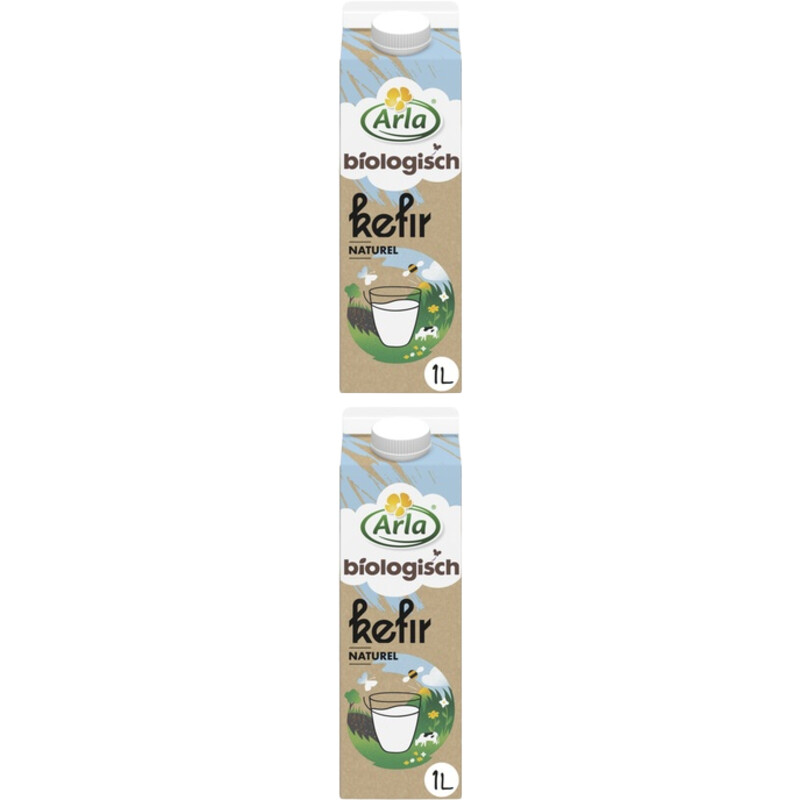 Een afbeelding van Arla Biologisch kefir naturel 2-pack