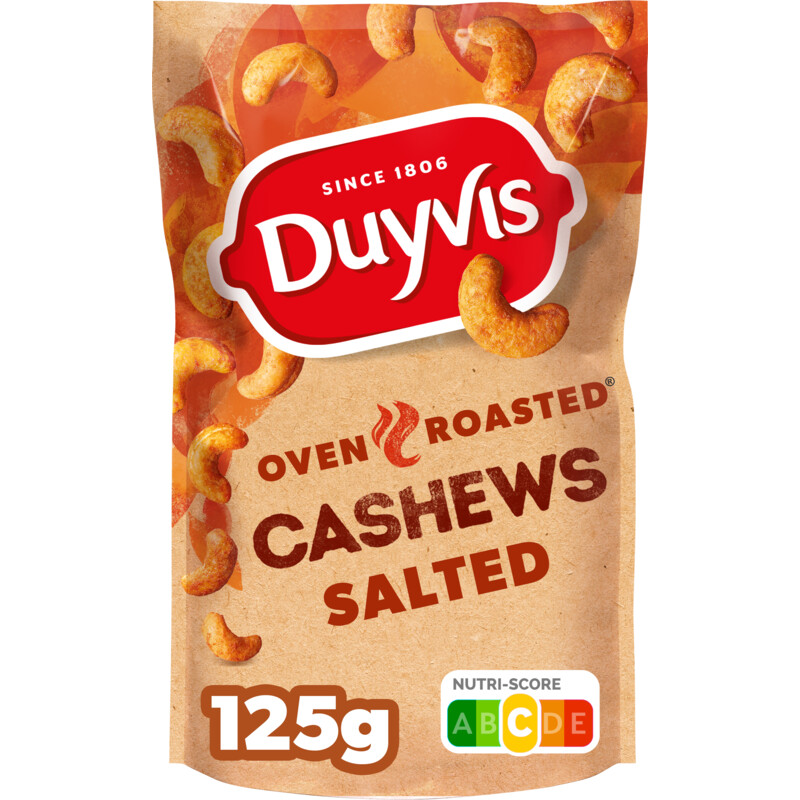Een afbeelding van Duyvis Oven roasted cashews salted