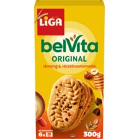 Een afbeelding van Liga Belvita honing & hazelnoot koekjes