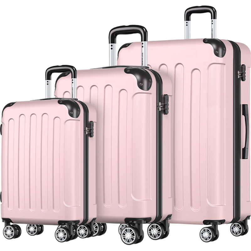 Een afbeelding van TRVLMORE Kofferset 20/24/28'' rose goud