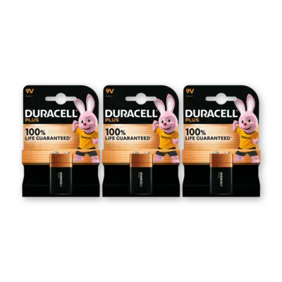 pdp-image-Duracell Plus 9V-alkaline batterijen 6LR61 3-pack