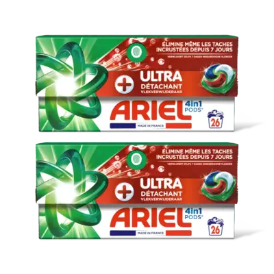 pdp-image-Ariel 4in1 pods+ ultra wasmiddelcapsules 2pack