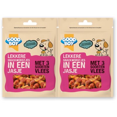 pdp-image-Good boy Lekkere snackworstjes in jasje 2-pack
