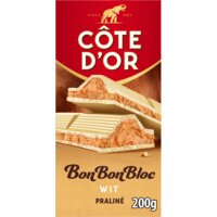 Een afbeelding van Côte d'Or BonBonBloc chocoladereep praliné wit