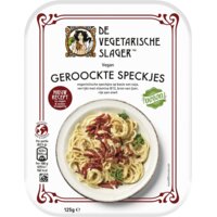 Vegetarische Slager Vegan geroockte speckjes