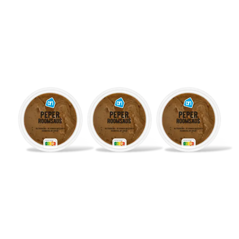 Peper roomsaus met scheutje cognac 3-pck